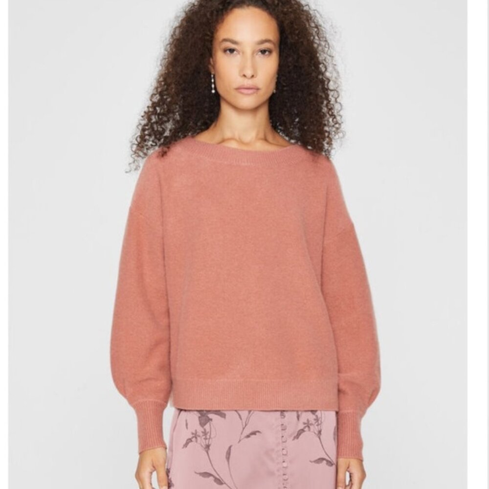 Club Monaco Boiled Boat Neck Cashmere sweater.